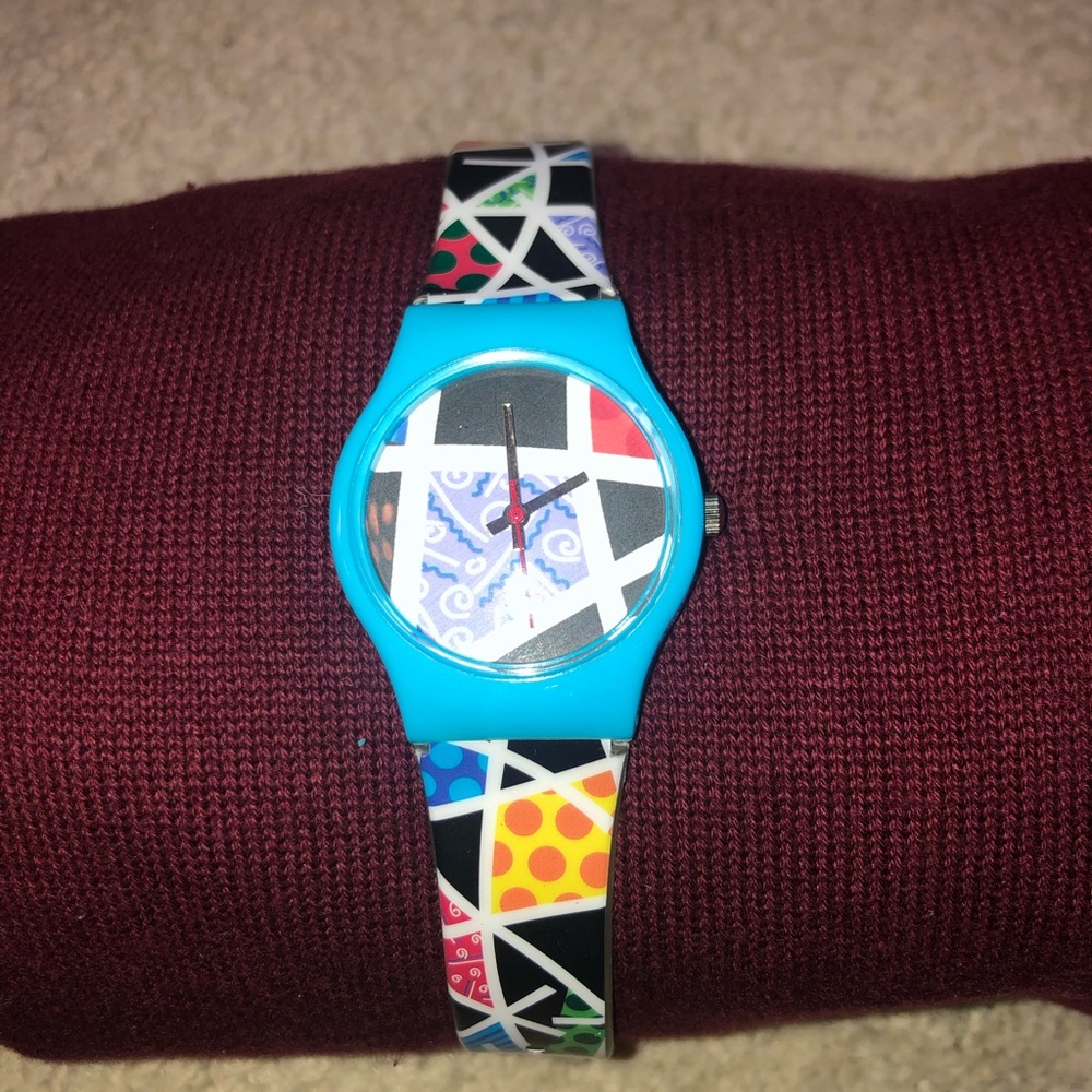 NIB Romero Britto watch - Night Landscape